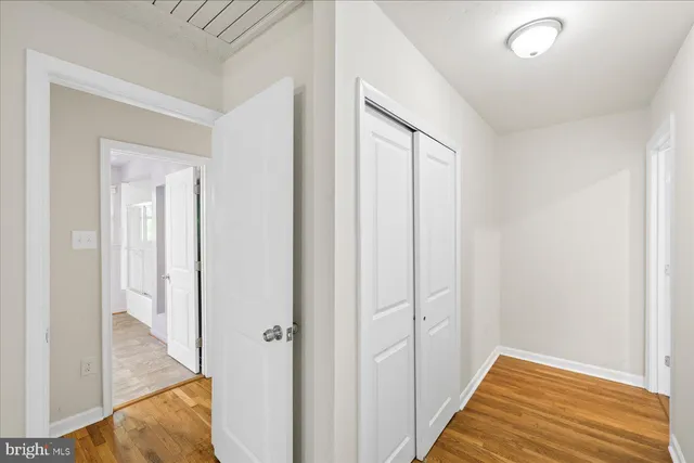 a view of a bedroom from an empty room