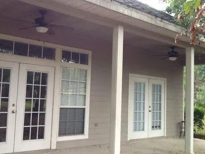 a view of a house with a trees