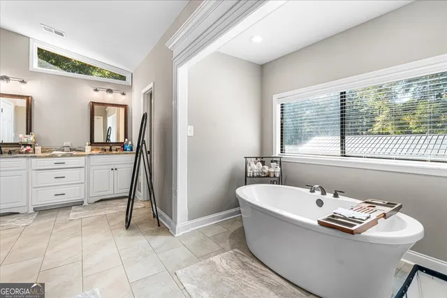 a living room with a couch and a table