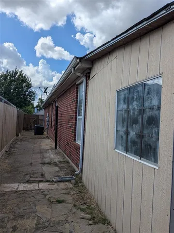 a backyard of a house