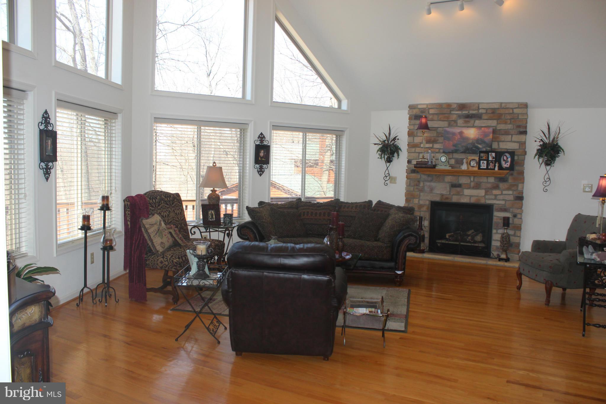495 Greenfield Road Front Royal, VA 22630 - Photo 10 of 29 Family Room with Gas Fireplace