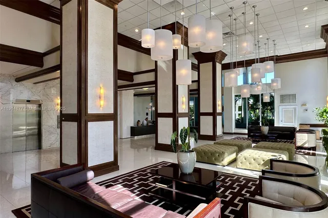 a view of a tall building