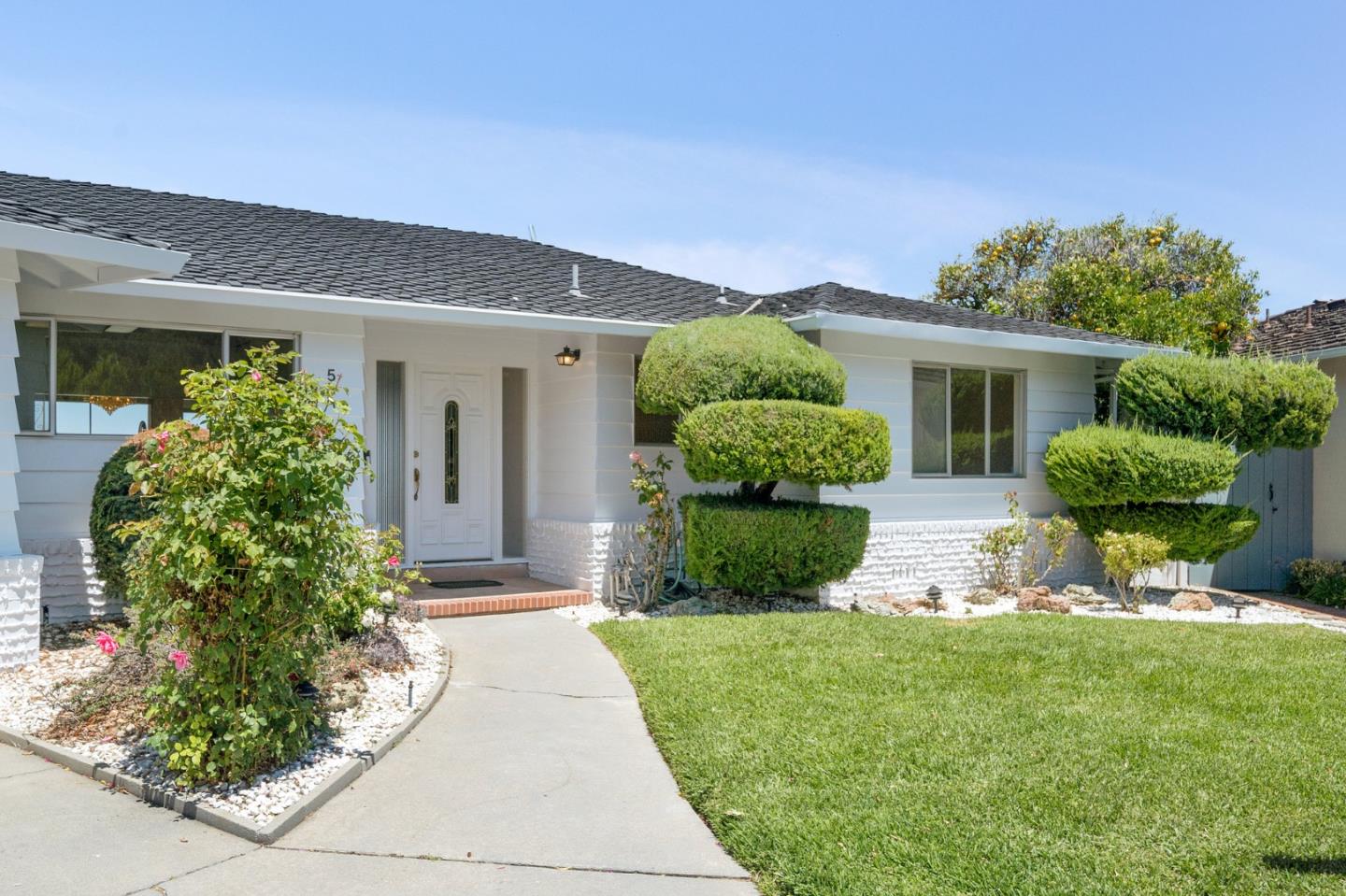 5 Rio Court Burlingame, CA 94010 - Photo 2 of 44 a front view of a house with a yard