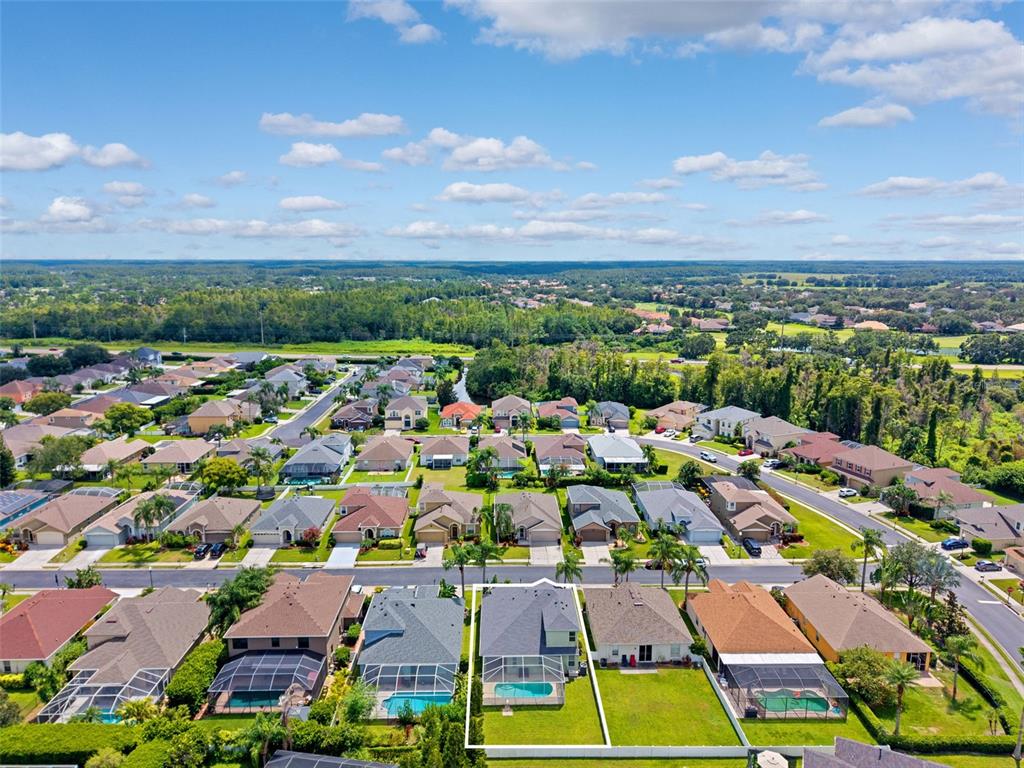 10443 Peppergrass Court Trinity, FL 34655 - Photo 55 of 62 an aerial view of residential houses with outdoor space