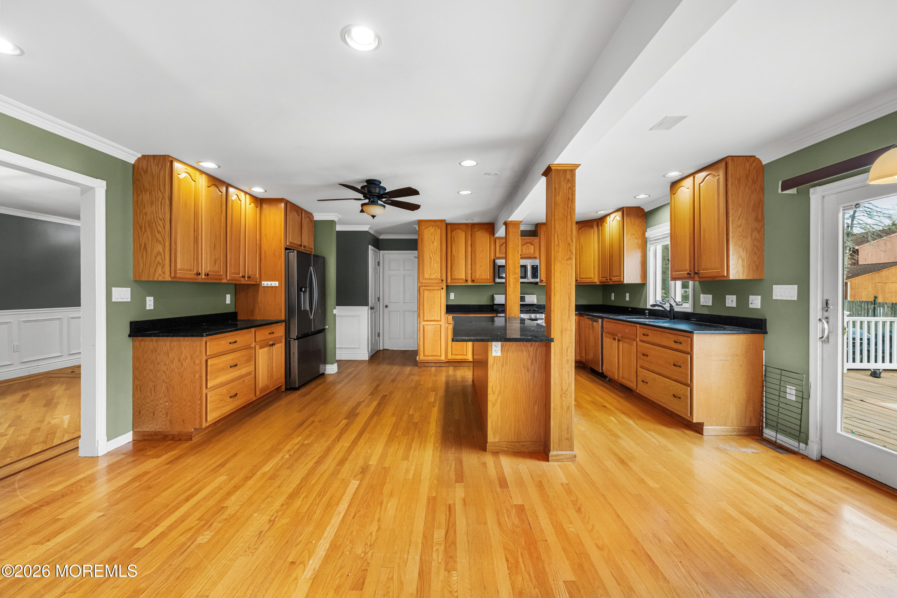 1 Kari Court Jackson, NJ 08527 - Photo 55 of 66 a large kitchen with cabinets and wooden floor