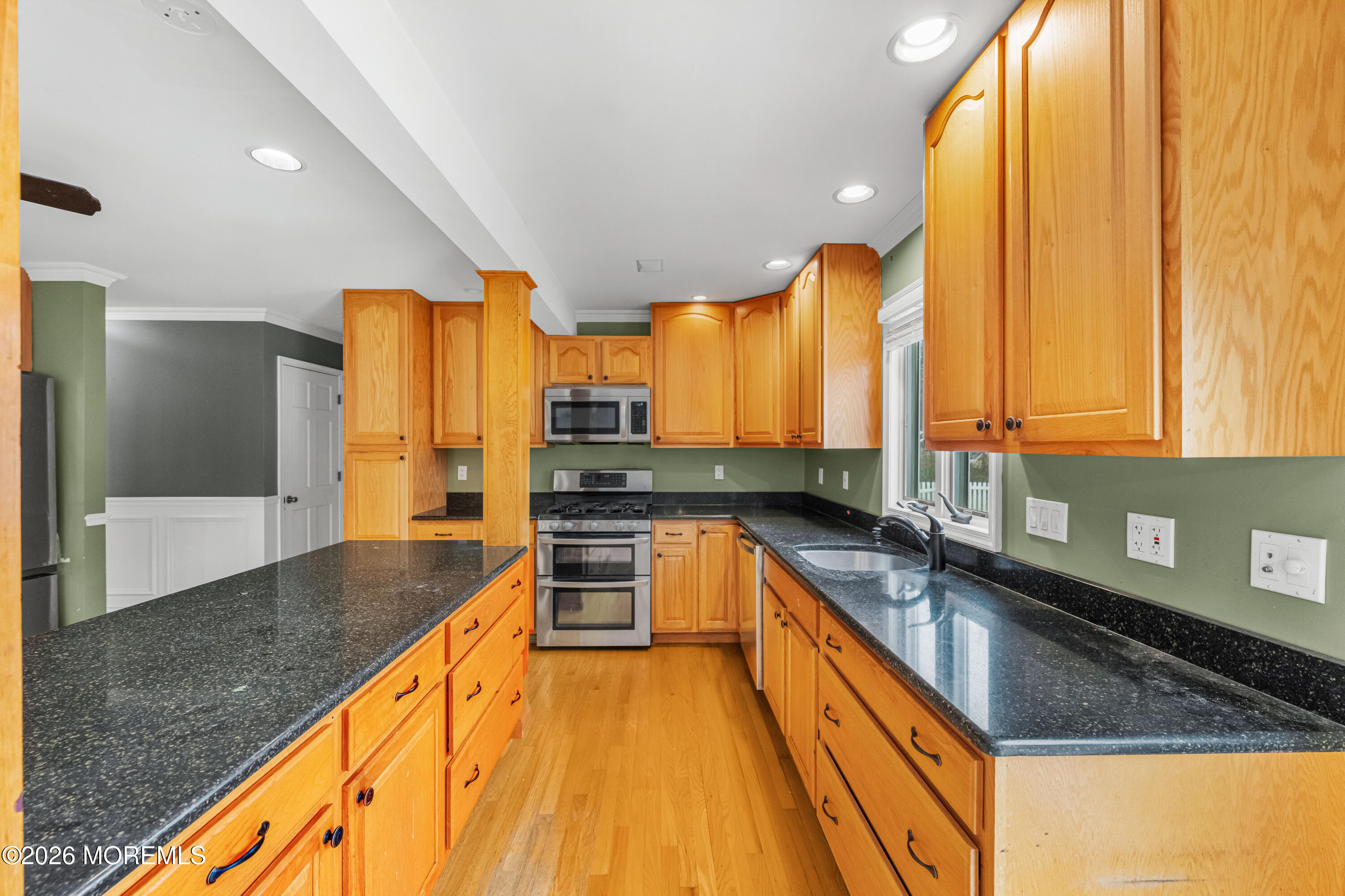 1 Kari Court Jackson, NJ 08527 - Photo 59 of 66 a kitchen with stainless steel appliances a sink and cabinets