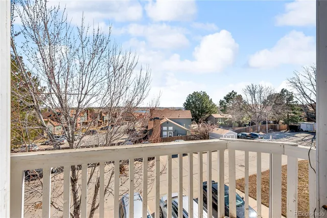 a view of a wooden fence