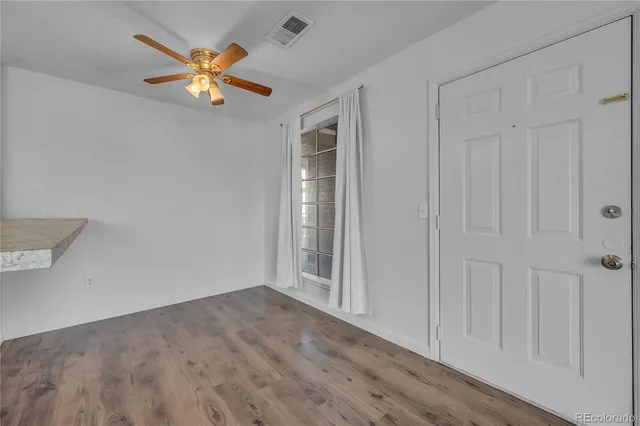wooden floor in an empty room