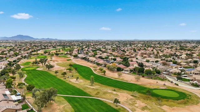 an aerial view of a city