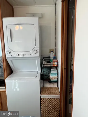 a room with a washer and dryer