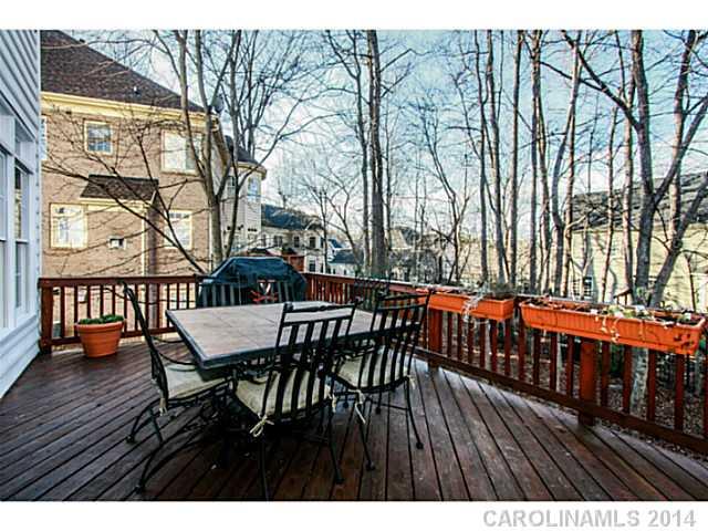 3413 Rhett Butler Place Charlotte, NC 28270 - Photo 13 of 15 a balcony with wooden floor table and chairs