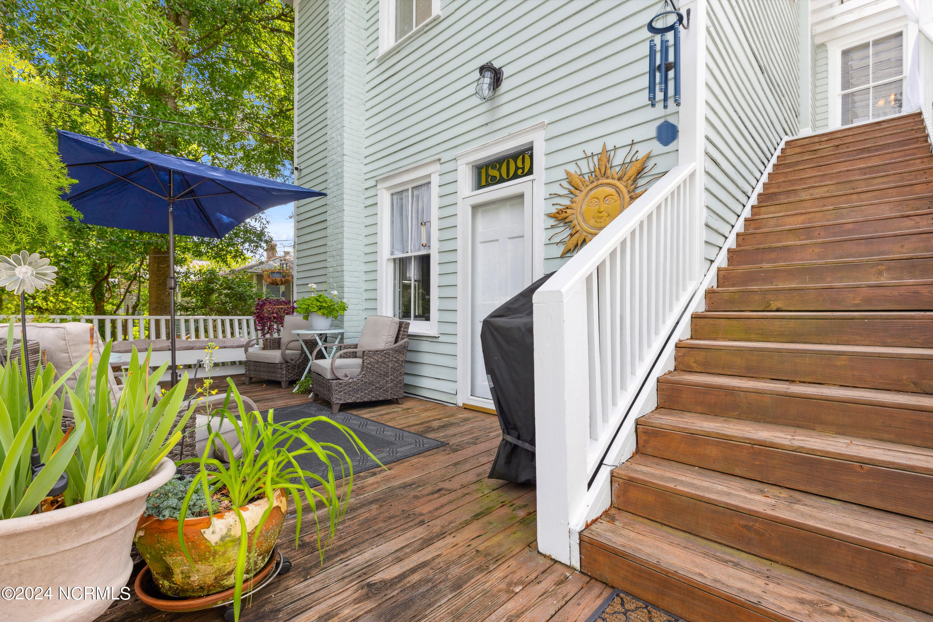 1809 Perry Avenue Wilmington, NC 28403 - Photo 35 of 44 deck stairs to balcony
