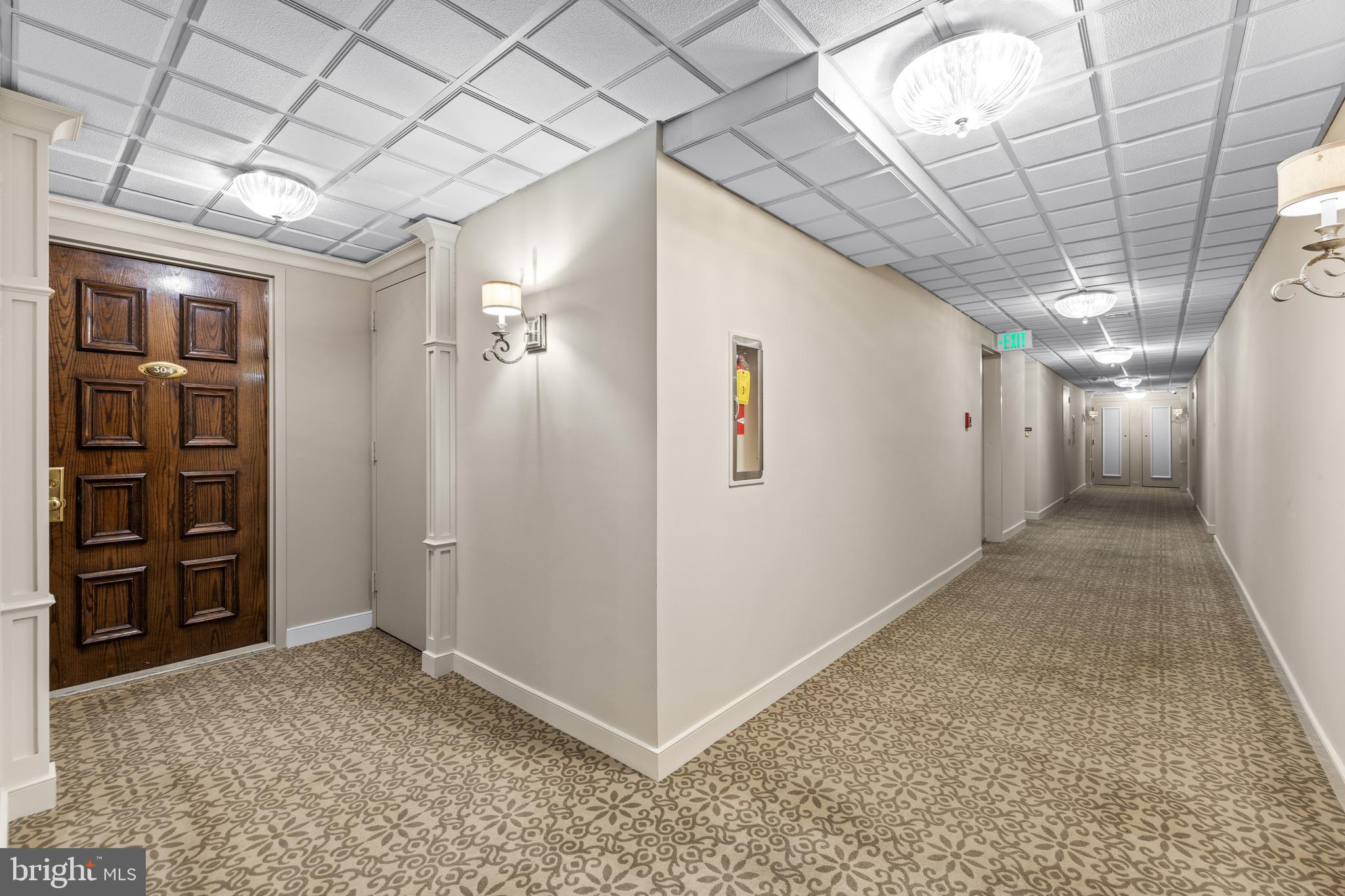 1 Slade Avenue, Unit 304 Baltimore, MD 21208 - Photo 7 of 44 a view of a hallway with closet