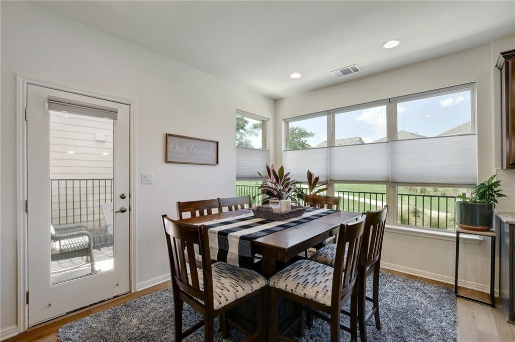 228 Simon Kyle, TX 78640 - Photo 13 of 35 Dining area featuring light wood-type flooring and recessed lighting