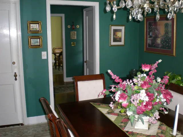 a flower room with a window