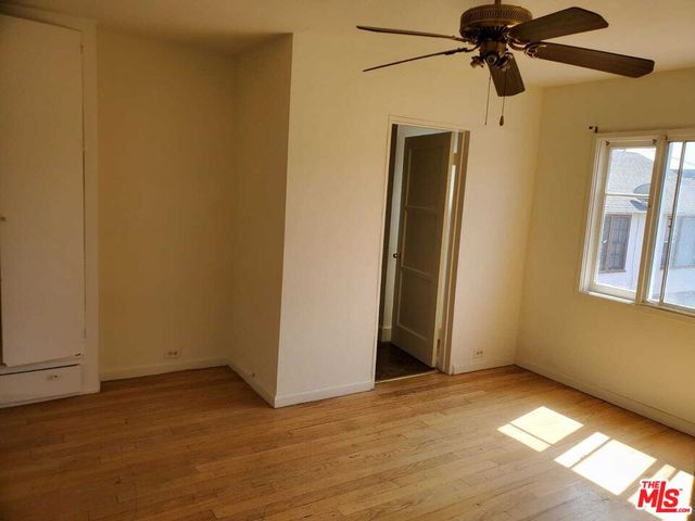 a view of a room with closet area