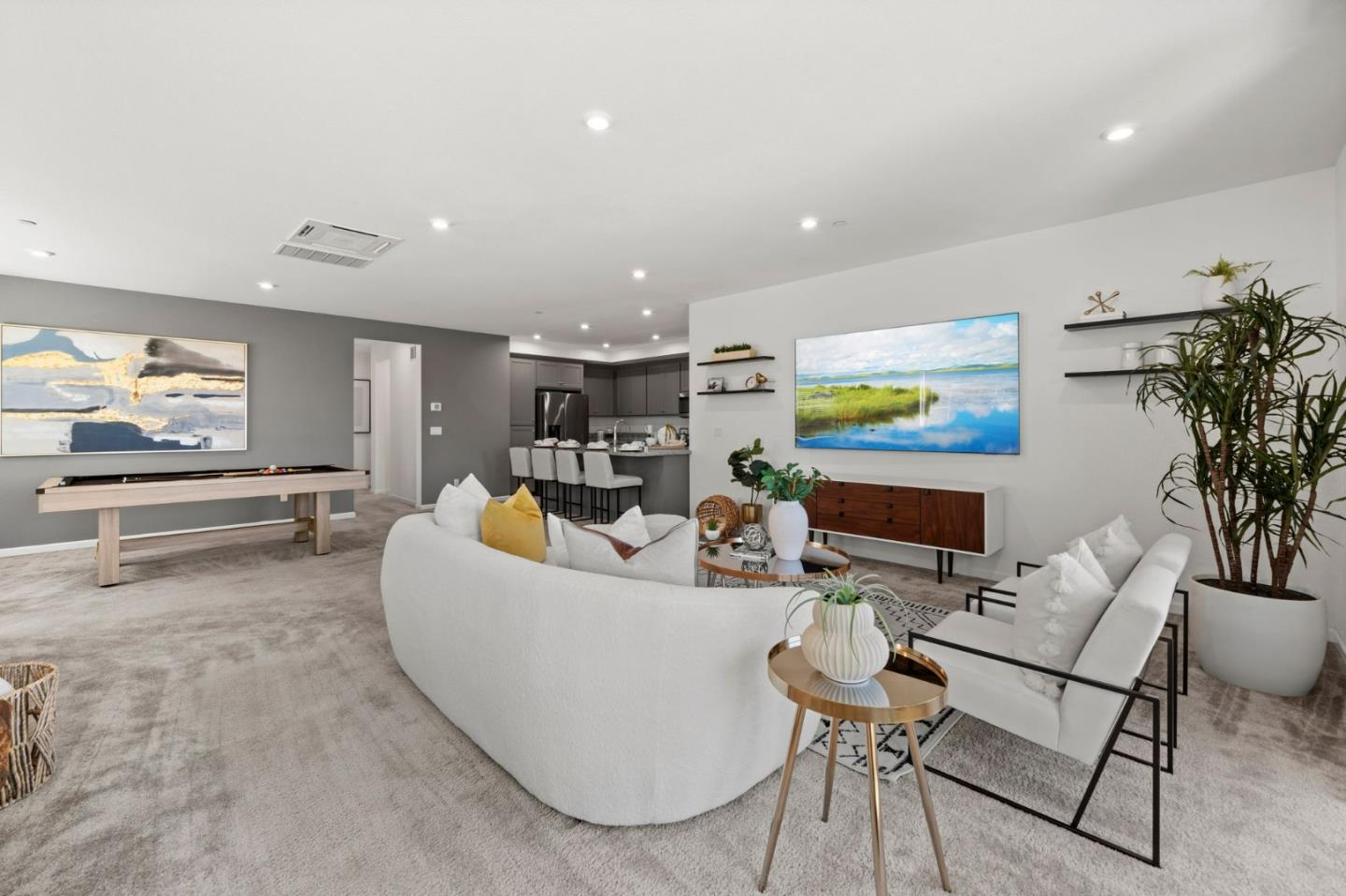 5465 Dublin Boulevard Dublin, CA 94568 - Photo 12 of 37 a living room with fireplace furniture and a potted plant