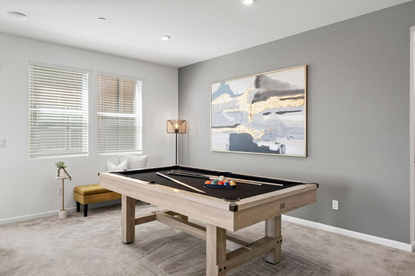 5465 Dublin Boulevard Dublin, CA 94568 - Photo 8 of 37 a living room with furniture pool table and a window