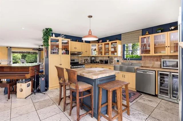 a room with furniture and a window