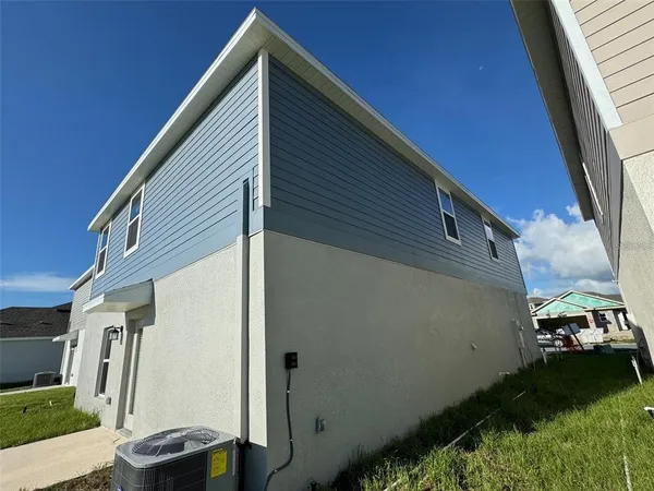 a backyard of a house