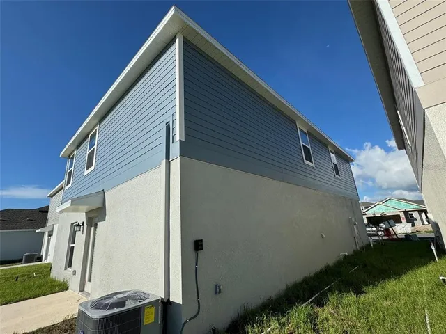 a backyard of a house