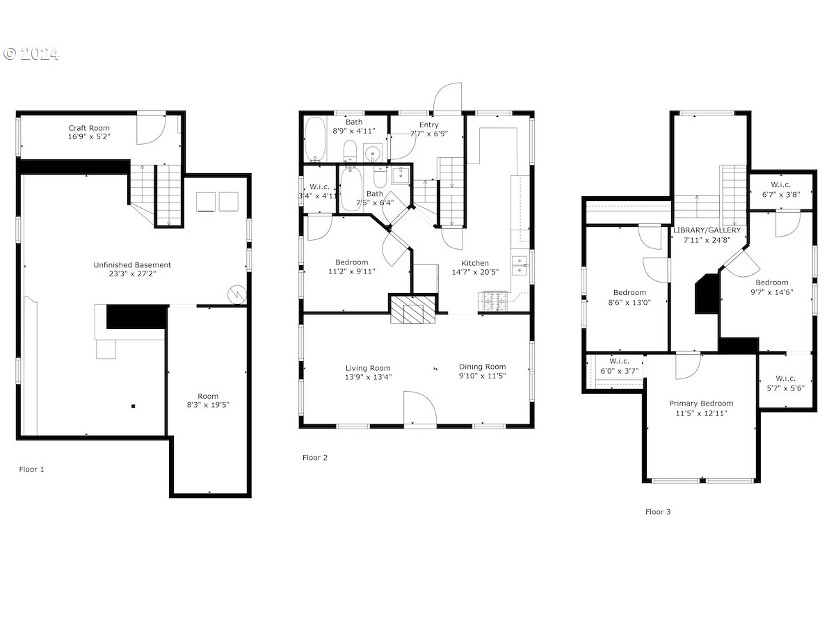 1518 North Webster Street Portland, OR 97217 - Photo 37 of 38 a picture of a floor plan