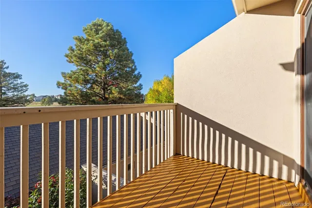 a view of a side of a building from a window
