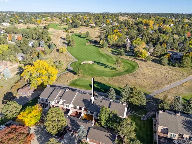 an aerial view of a city