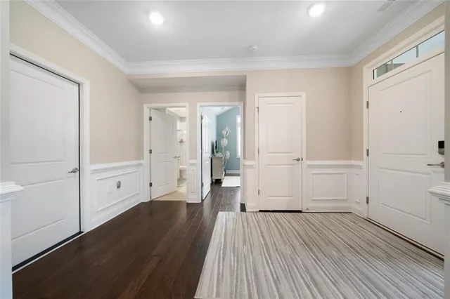 wooden floor in an empty room
