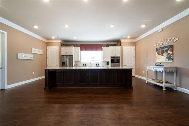 a room with gym equipment