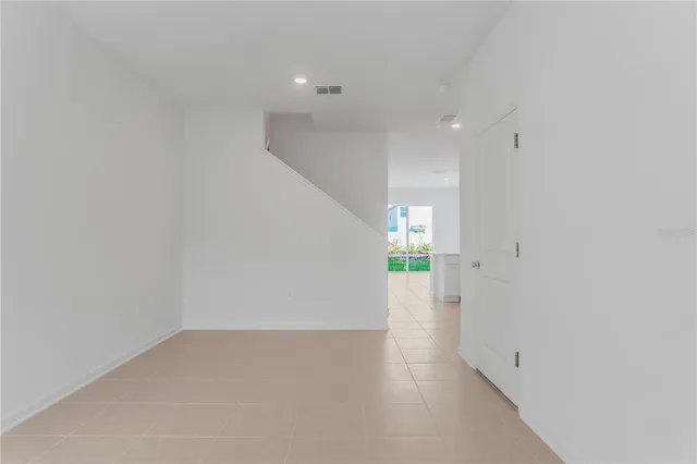 a view of an empty room