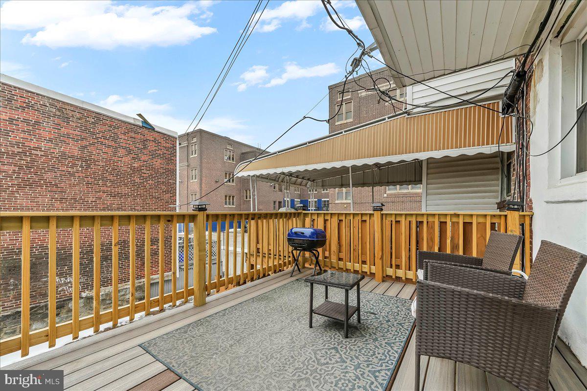 5348 West Berks Street Philadelphia, PA 19131 - Photo 18 of 18 a balcony with wooden floor