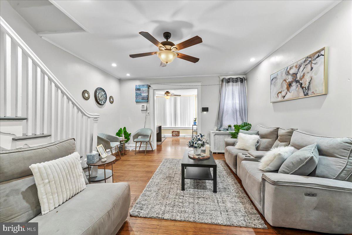 5348 West Berks Street Philadelphia, PA 19131 - Photo 5 of 18 a living room with furniture and wooden floor