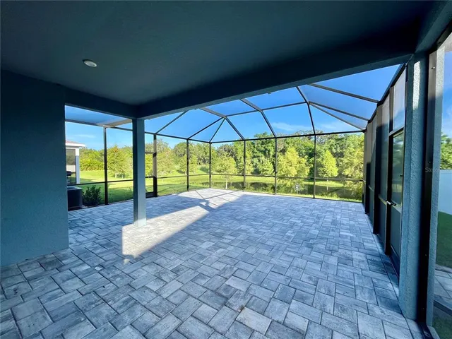 a view of yard with porch and outdoor seating