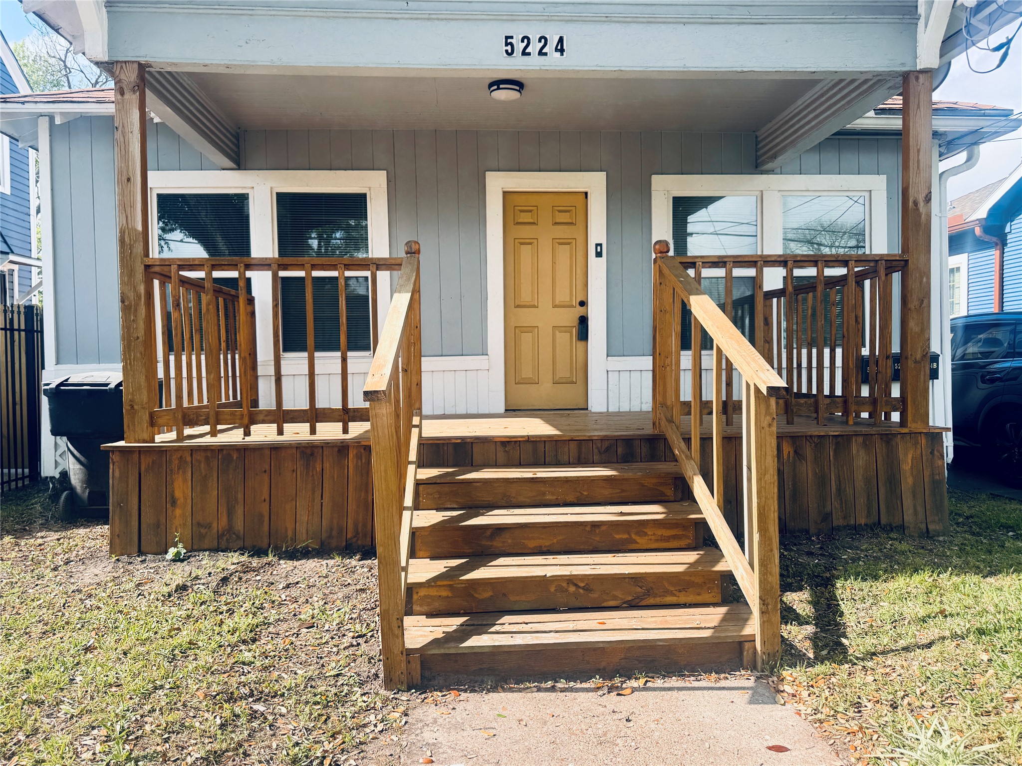 5224 Leeland Street Houston, TX 77023 - Photo 17 of 18 a view of entryway and hall with wooden floor