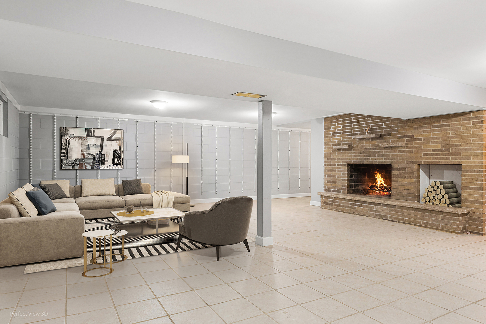11N958 Almora Terrace Elgin, IL 60124 - Photo 17 of 26 a living room with furniture and a fireplace