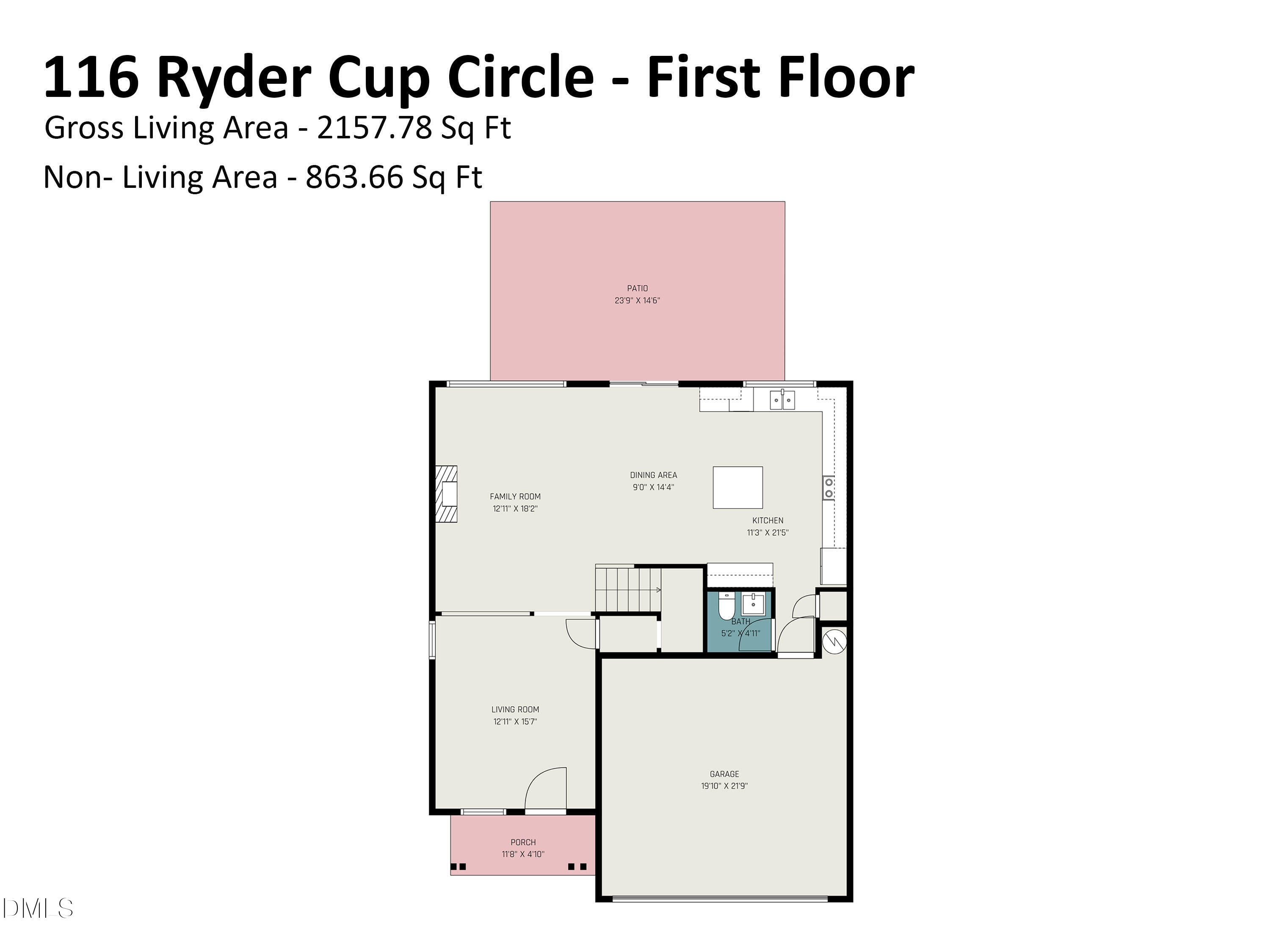 116 Ryder Cup Circle Raleigh, NC 27603 - Photo 28 of 29 Main Level Floorplan