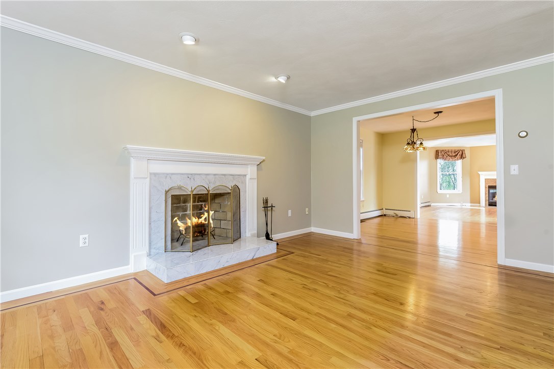 185 Wickham Road North Kingstown, RI 02852 - Photo 8 of 38 Formal living room with wood burning fireplace!