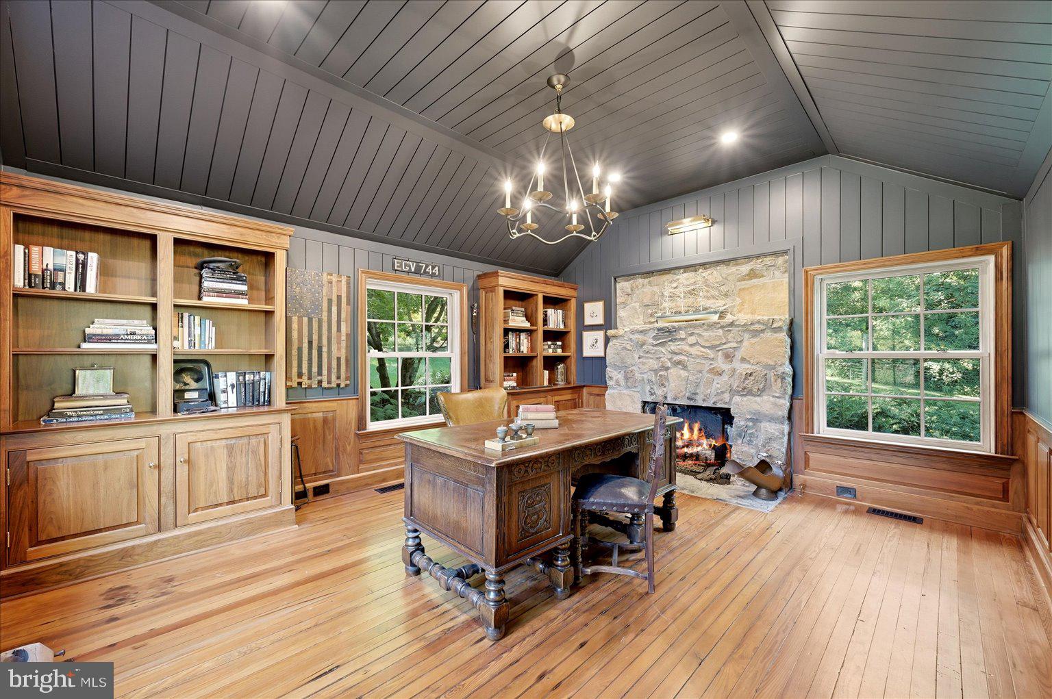 19233 Blue Ridge Mountain Road Bluemont, VA 20135 - Photo 40 of 118 1880 Cabin integrated into the home - Office/Bedrm