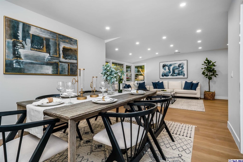 3840 Mayfair Drive Pasadena, CA 91107 - Photo 10 of 43 a view of a dining room with furniture and wooden floor