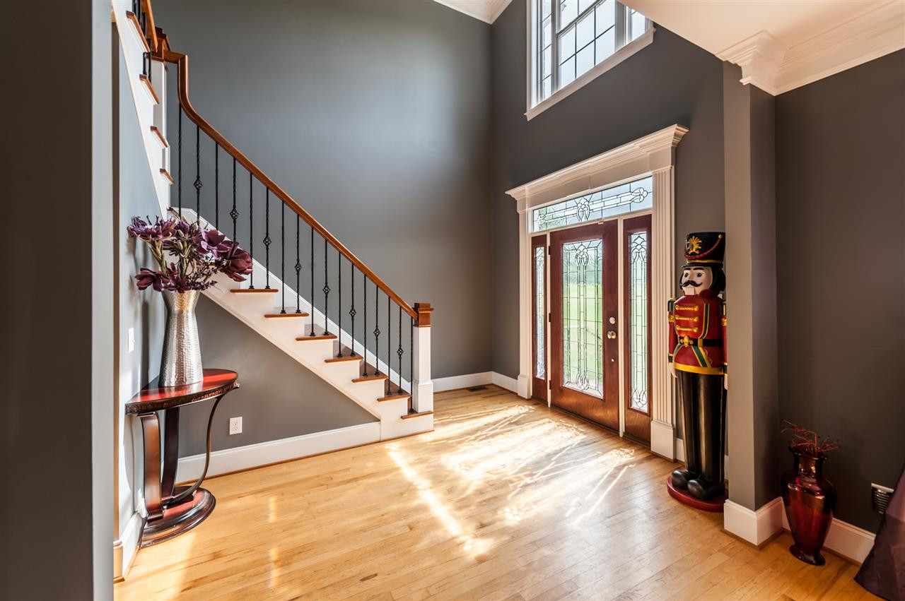 3132 McDade Farm Road Raleigh, NC 27616 - Photo 10 of 24 Dramatic 20ft Entry Invites You Into This Gorgeous Custom Home. Expansive Windows Adds Tons Of Natural Lighting. Hardwood Flooring and Crown Molding. Grand Entry Front