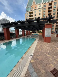 a view of a building with many windows