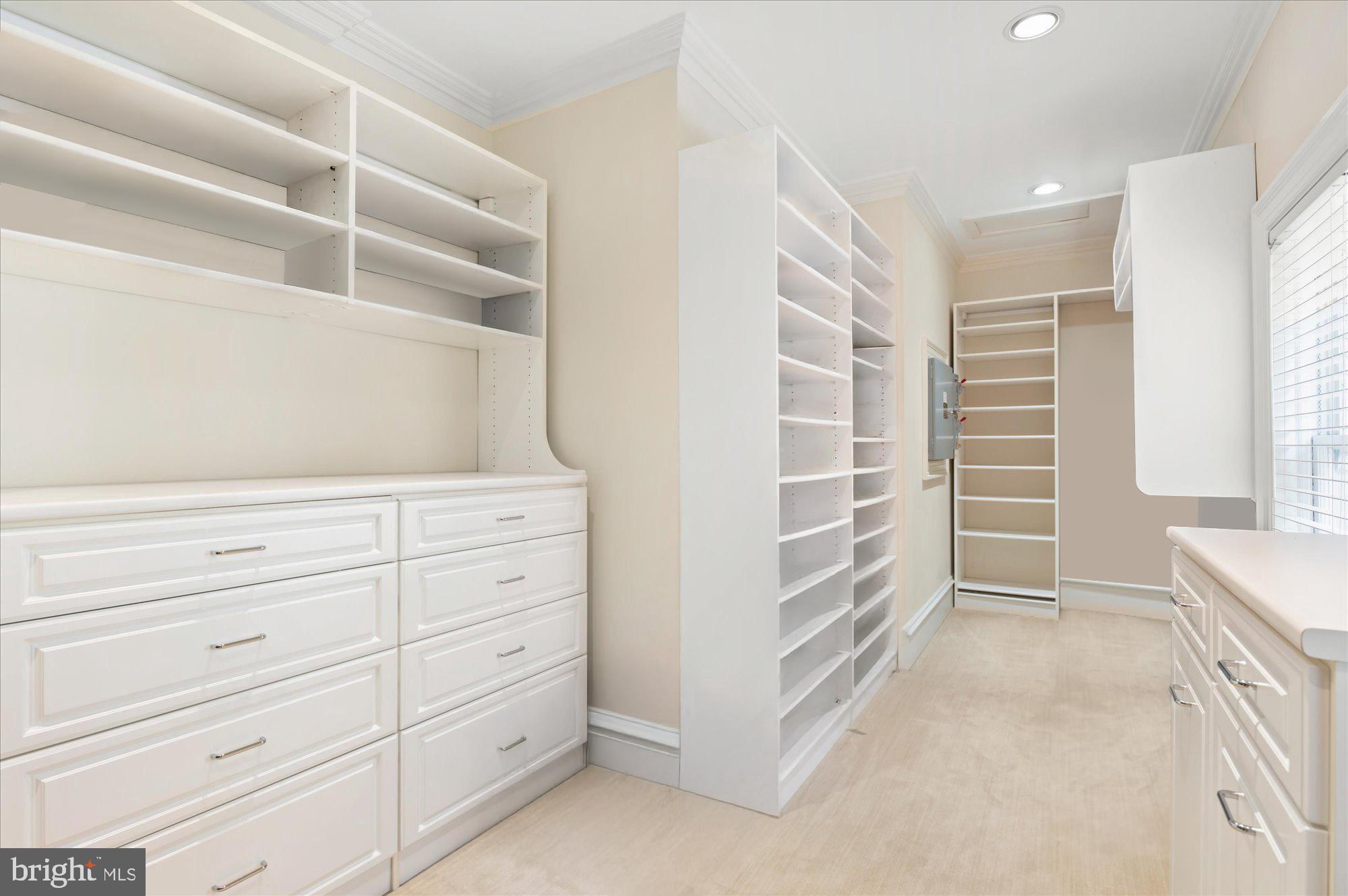 2238 Q Street Northwest Washington, DC 20008 - Photo 23 of 35 a view of an empty walk in closet