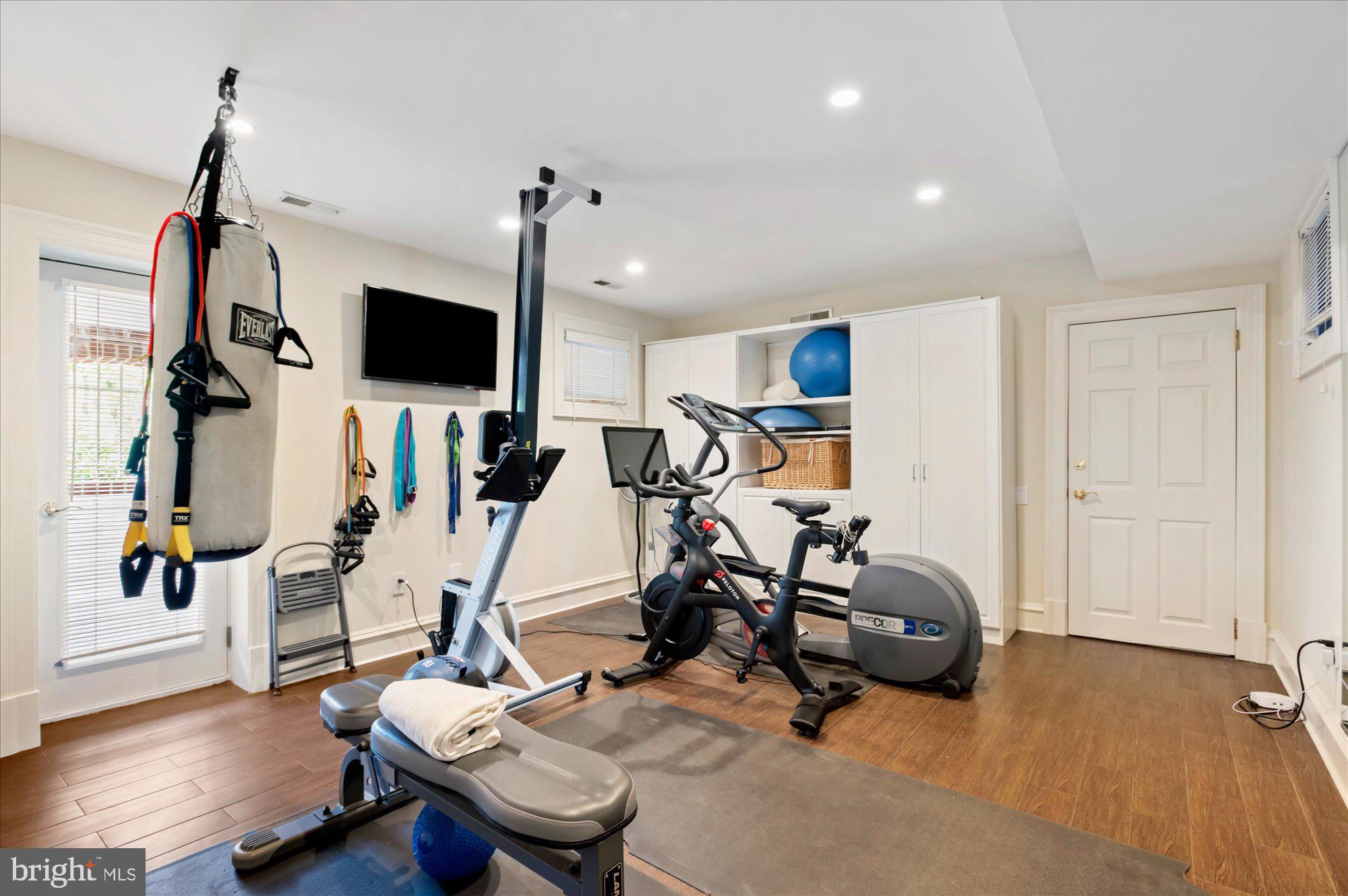 2238 Q Street Northwest Washington, DC 20008 - Photo 28 of 35 a view of a room with gym equipment
