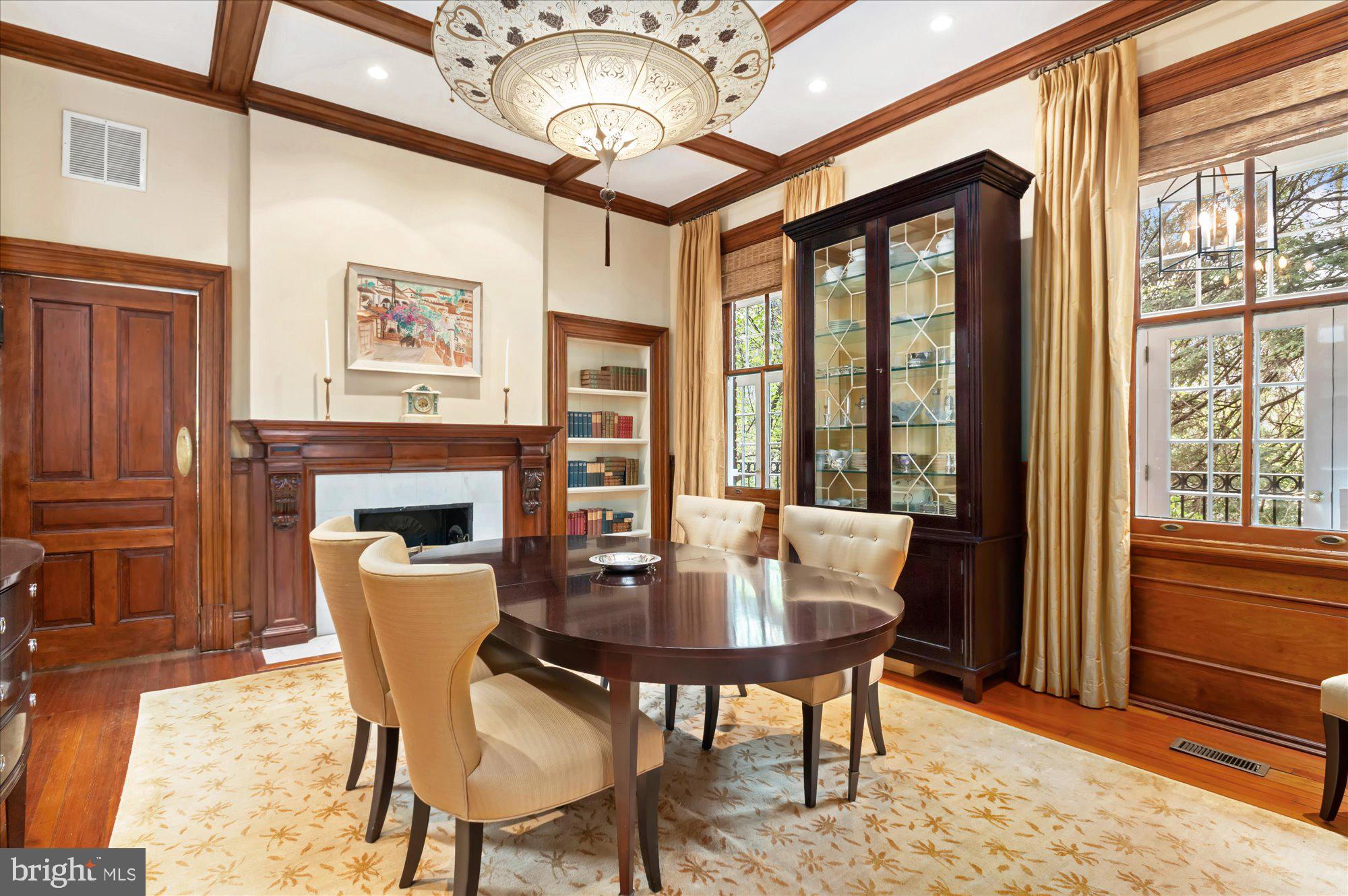 2238 Q Street Northwest Washington, DC 20008 - Photo 8 of 35 a view of a dining room with furniture window and wooden floor