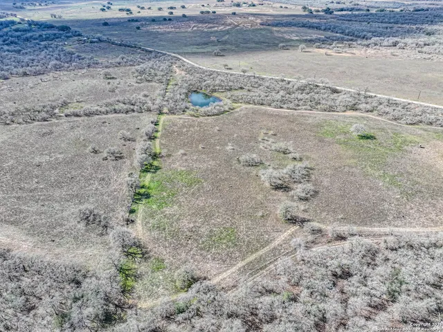 a view of a dry yard with wooden floor
