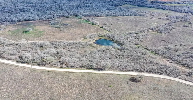 a view of a dry yard with wooden fence