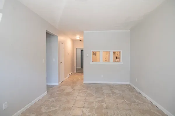 a view of an empty room