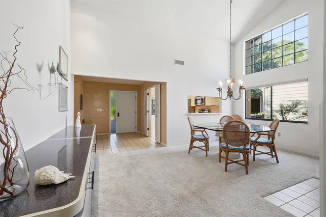 a view of a livingroom with furniture and a fireplace