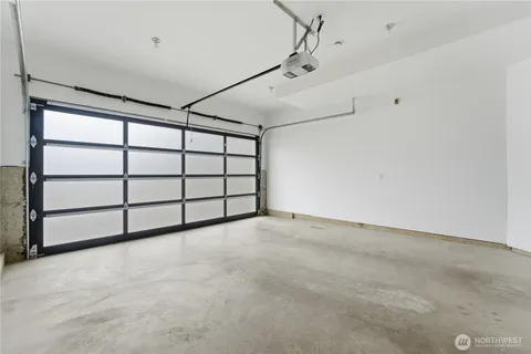 a view of a garage